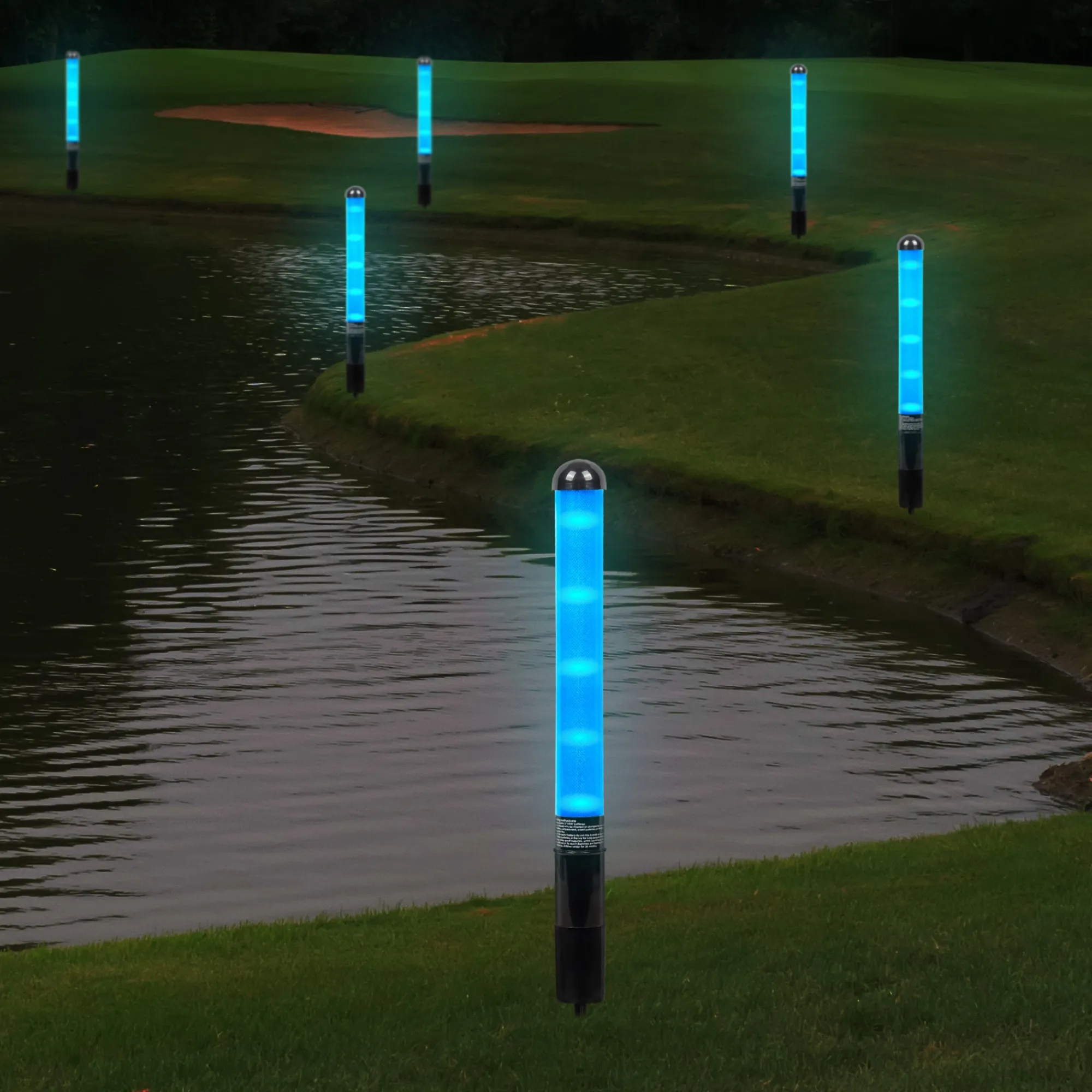 Hot Windy City Novelties LED Yardage Markers Blue