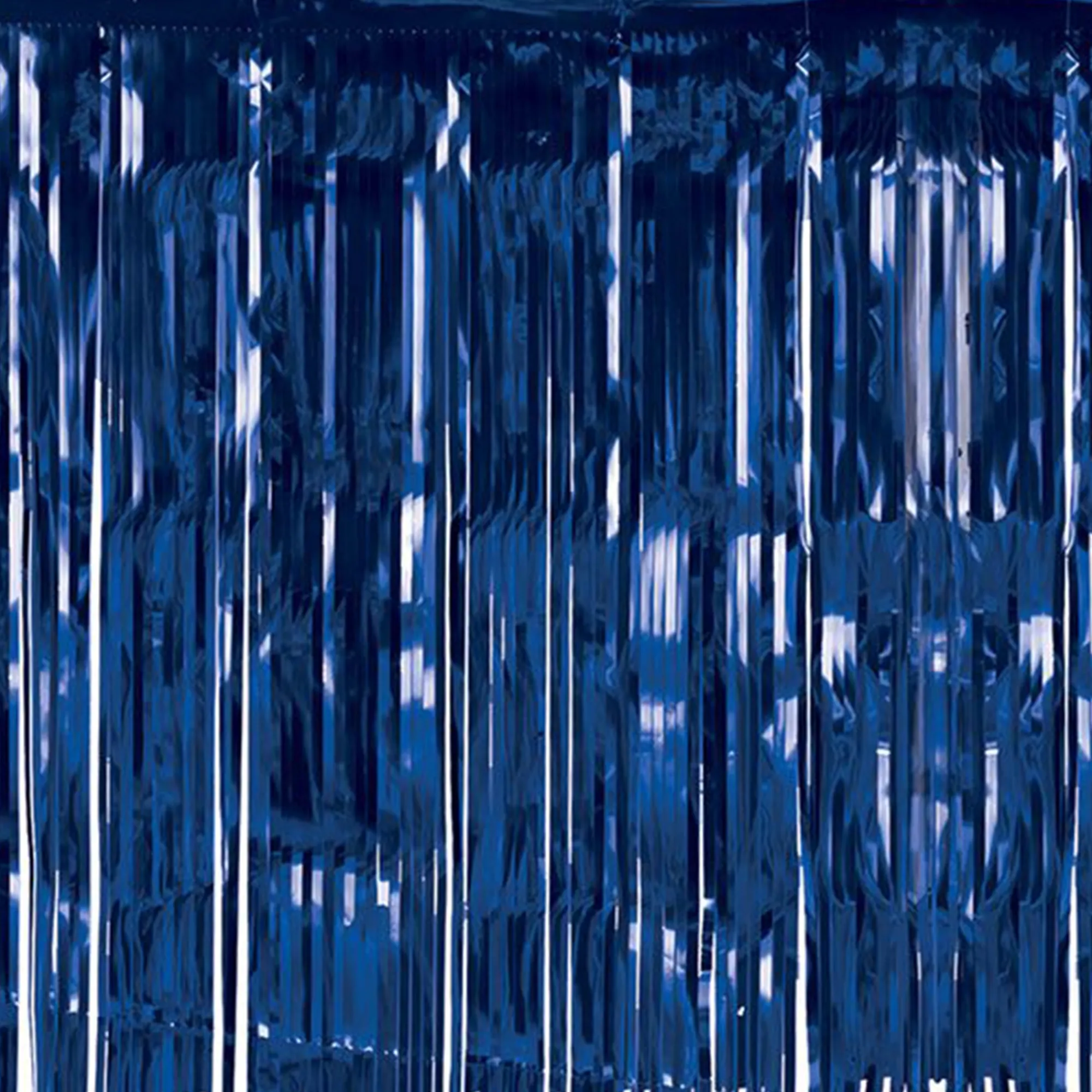 Clearance Windy City Novelties Blue Metallic Fringed Table Skirt