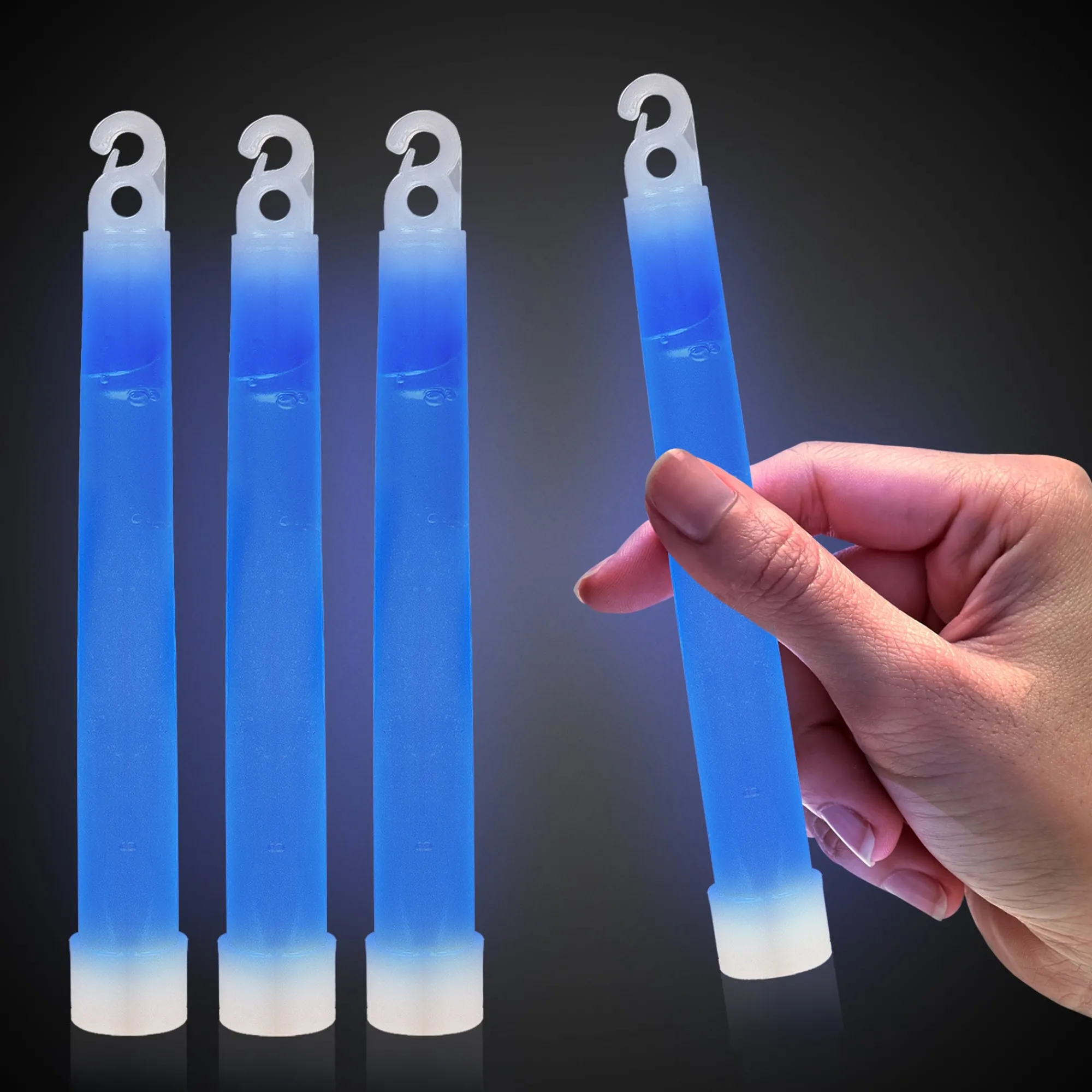 New Windy City Novelties 6" Premium Glow Sticks Blue