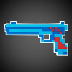 Hot Windy City Novelties Blue/Red LED Pixel Gun