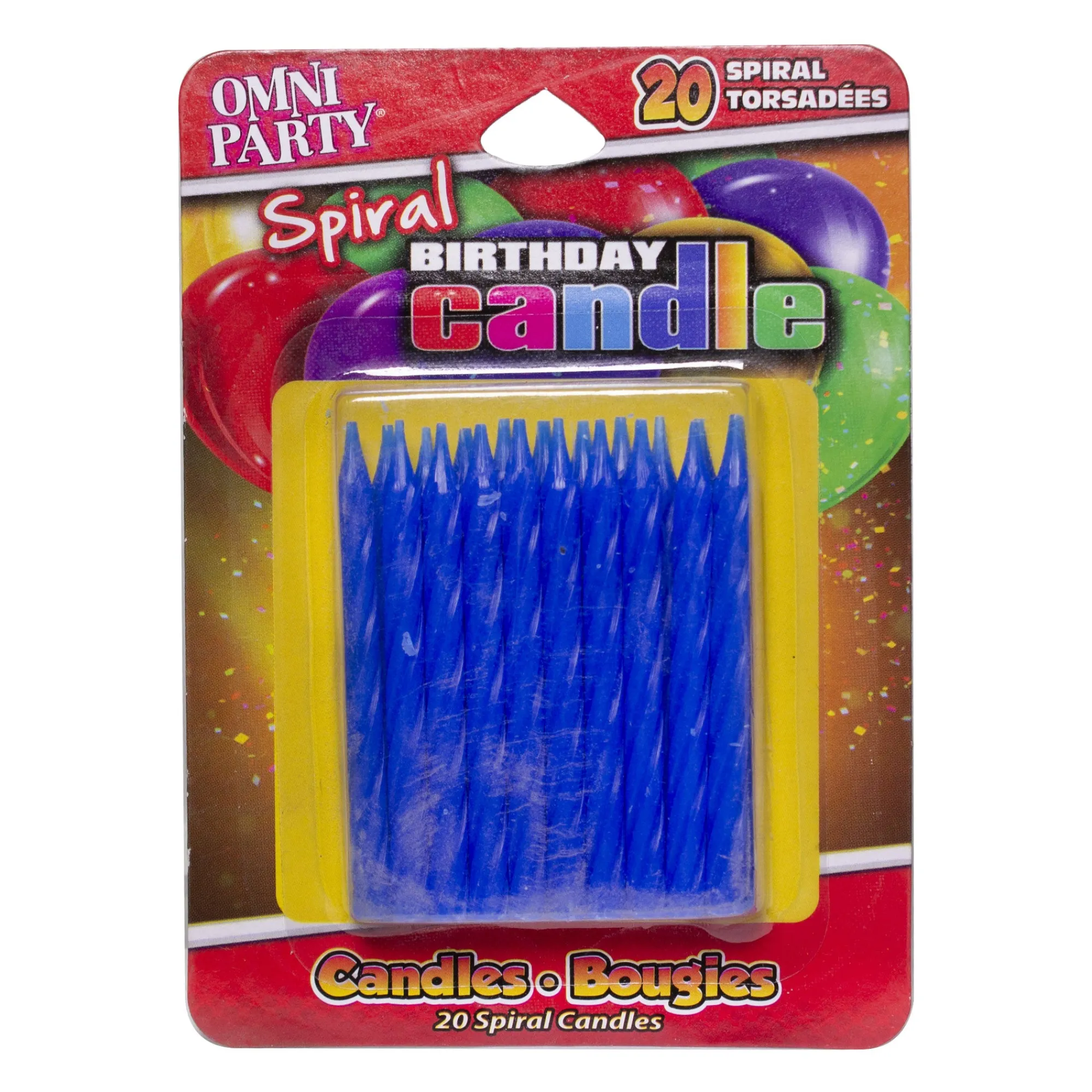 Outlet Windy City Novelties Blue Spiral Birthday Candles