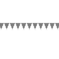 Windy City Novelties Checkered 30' Pennant Banner