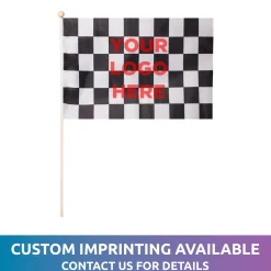 Outlet Windy City Novelties Checkered 12"x18" Cloth Flags
