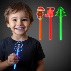 Discount Windy City Novelties Christmas Glow Wands Retail Counter Display