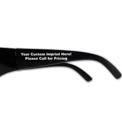 Windy City Novelties Colored Lens Black Wrap Sunglasses
