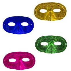 Sale Windy City Novelties Colorful Metallic Half Masks