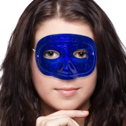Sale Windy City Novelties Colorful Metallic Half Masks