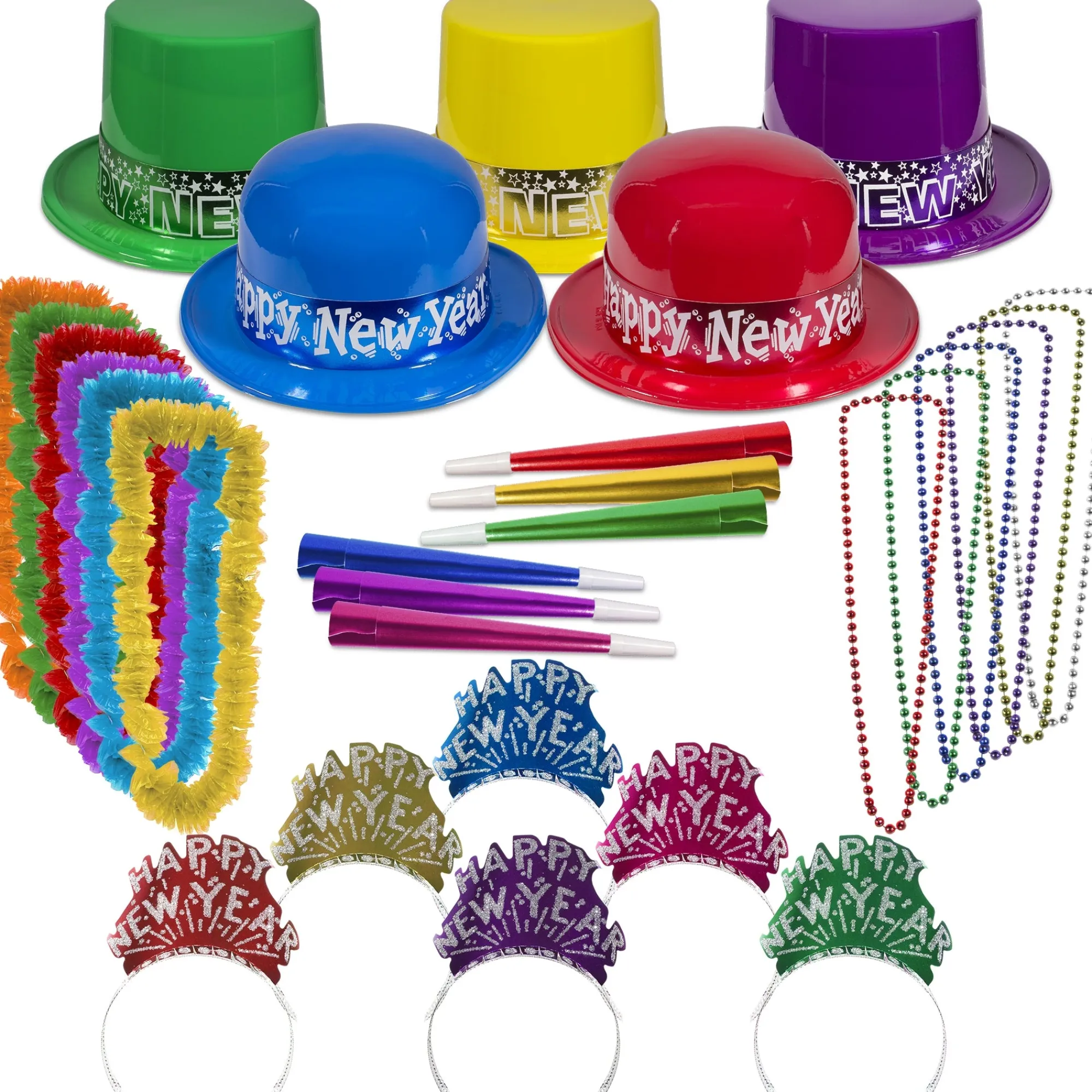 Best Windy City Novelties Colorful Showboat New Year Party Kit For 100
