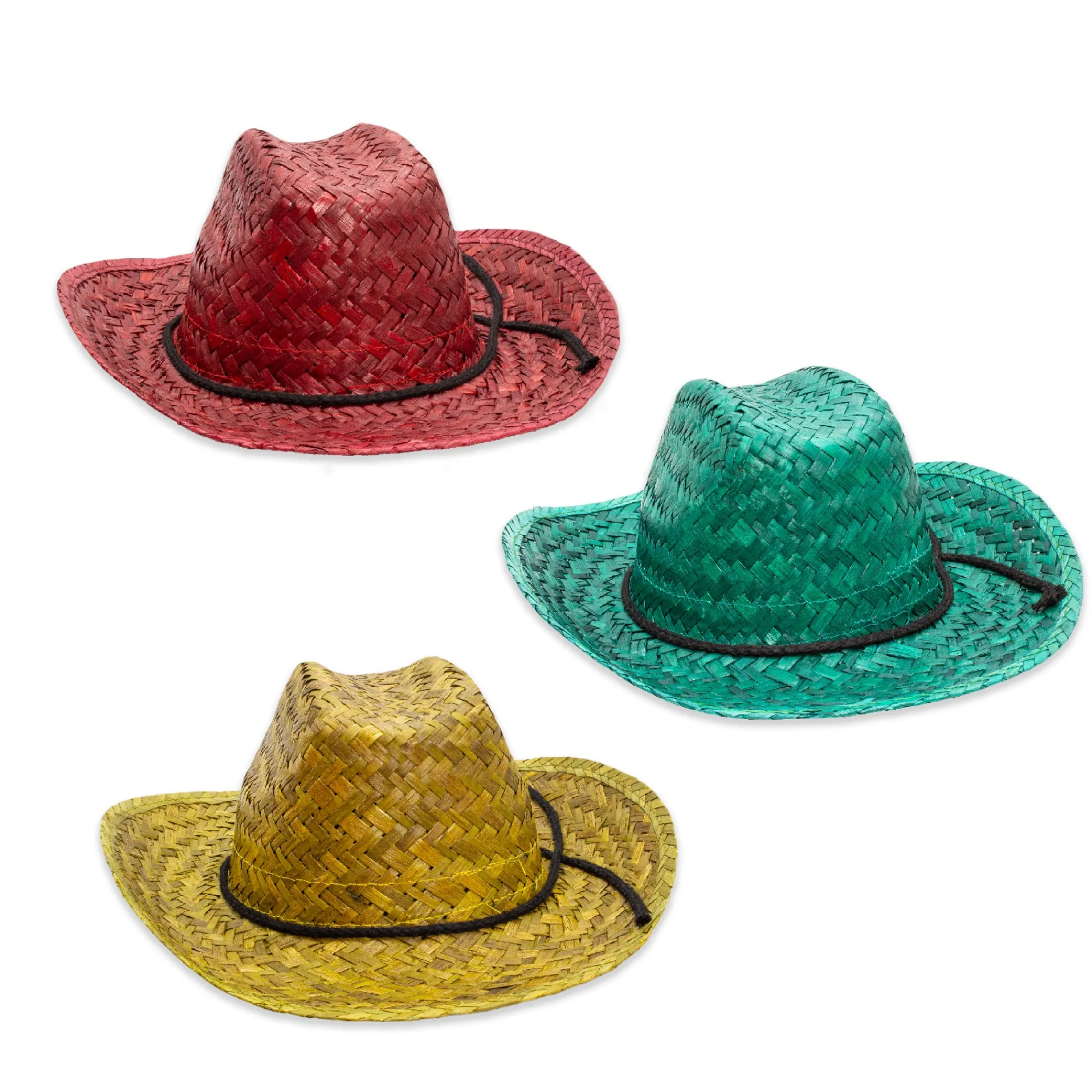 Best Windy City Novelties Colorful Straw Cowboy Hats