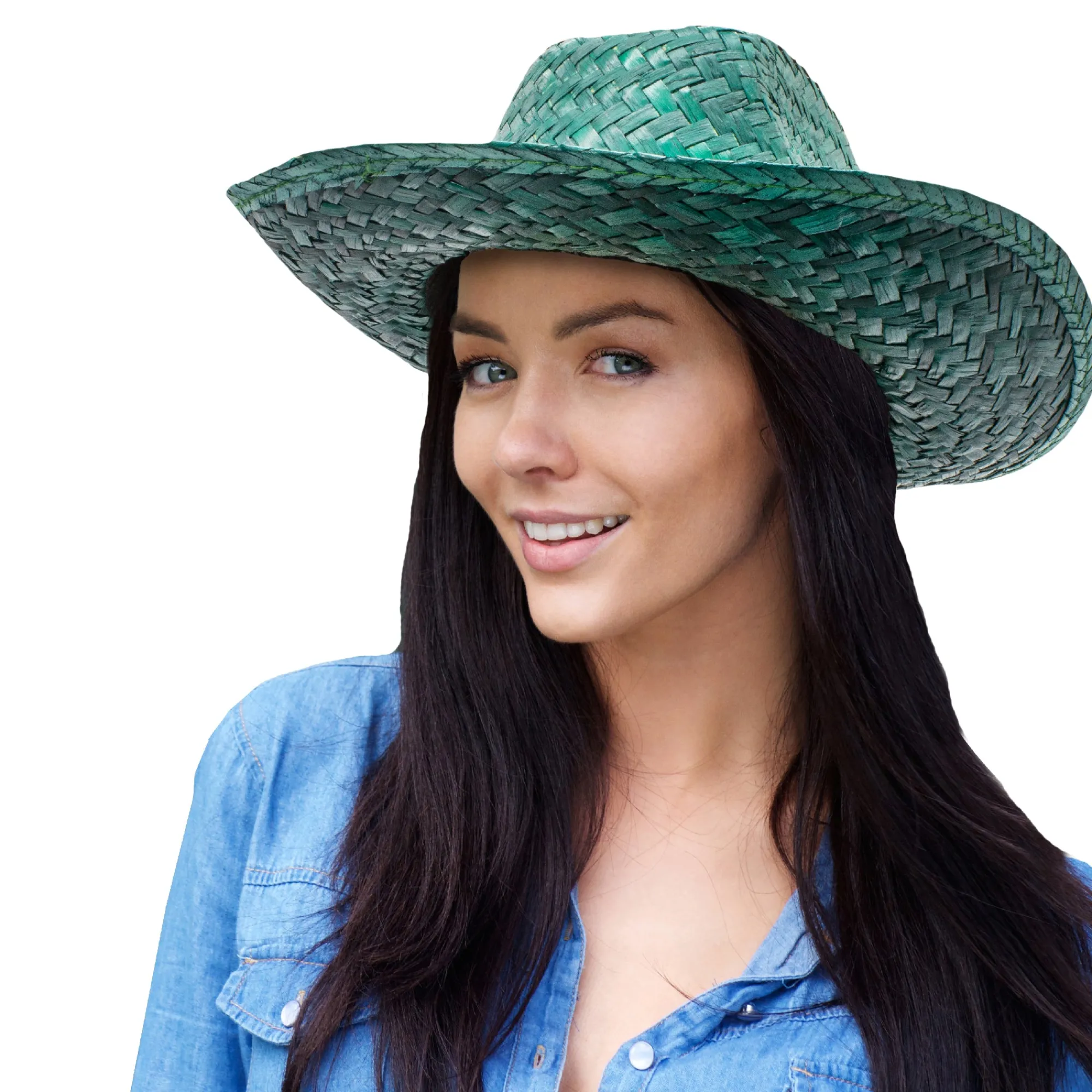 Best Windy City Novelties Colorful Straw Cowboy Hats