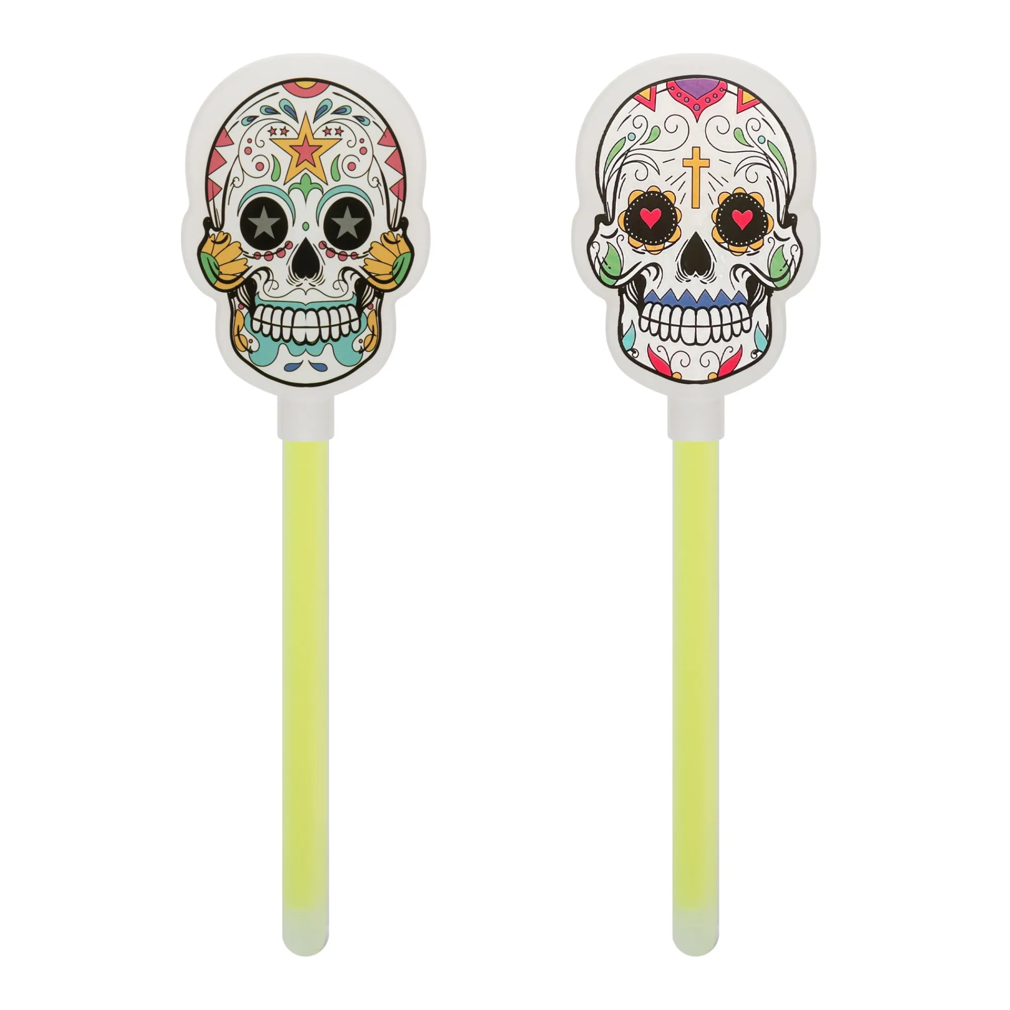 Windy City Novelties Day of the Dead Glow Wands Retail Counter Display
