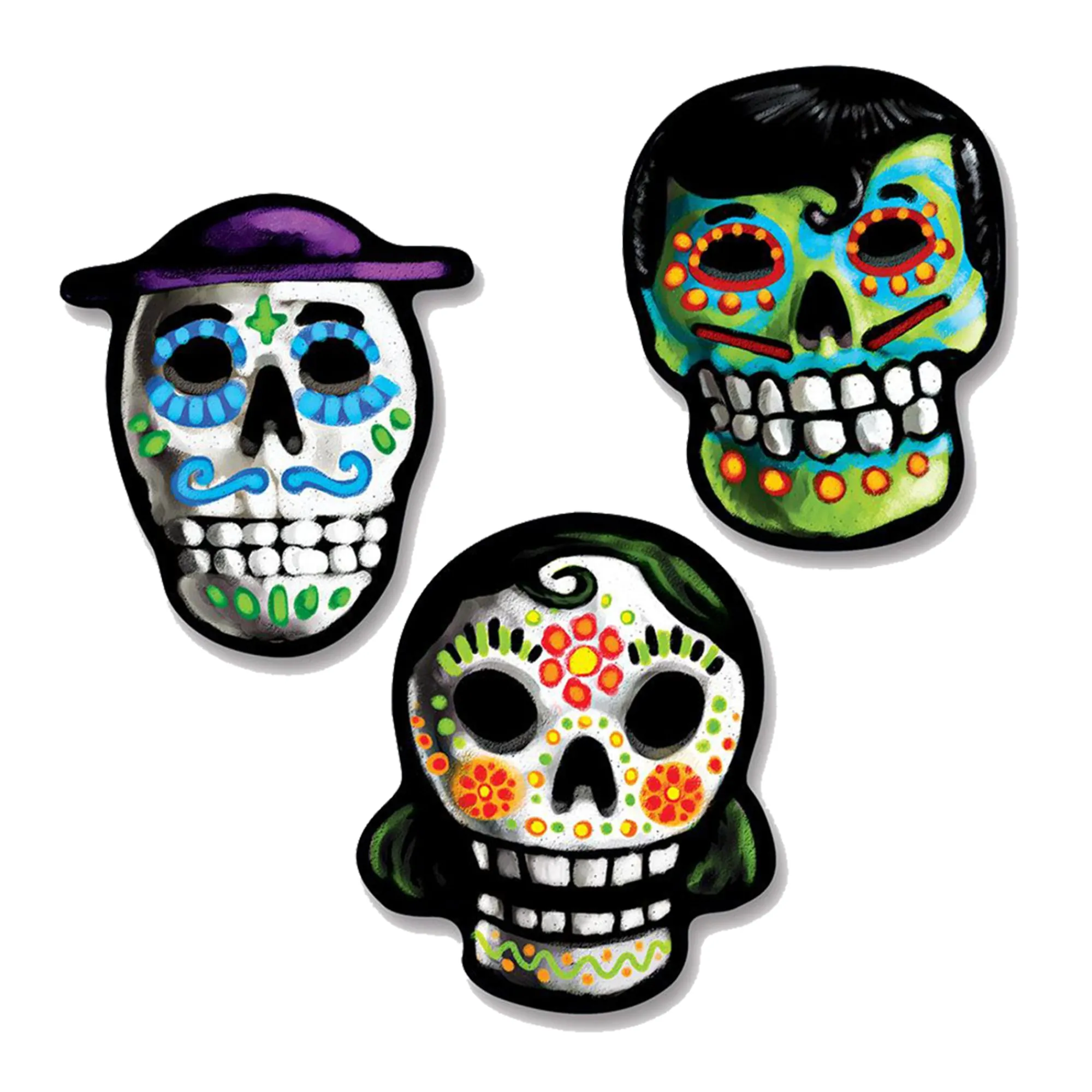 Hot Windy City Novelties Day of the Dead Sugar Skull Cutouts
