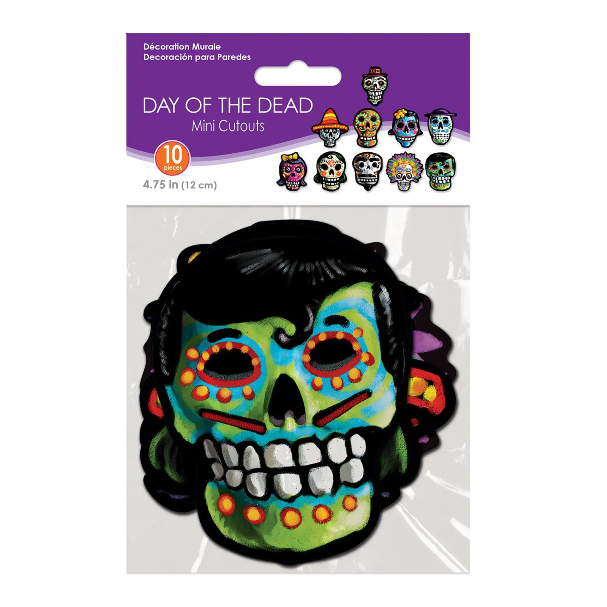 Hot Windy City Novelties Day of the Dead Sugar Skull Cutouts