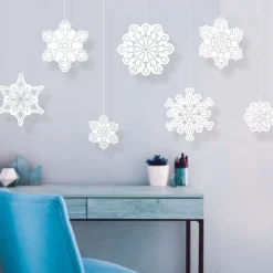 Discount Windy City Novelties Die-Cut Plastic Snowflakes