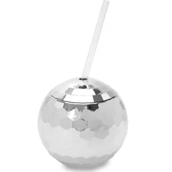 Clearance Windy City Novelties Disco Ball Cup with Straw