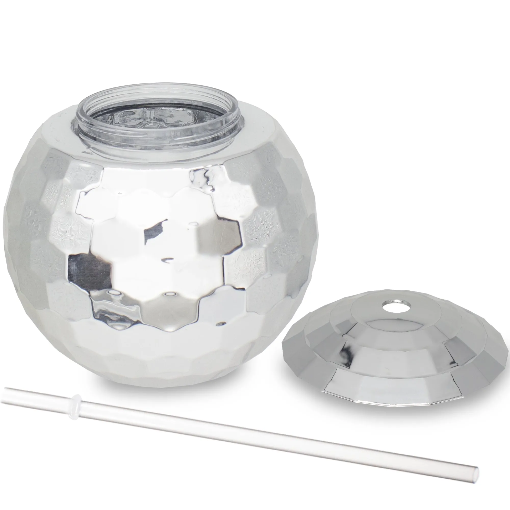 Clearance Windy City Novelties Disco Ball Cup with Straw