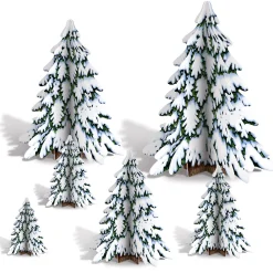 Hot Windy City Novelties 3D Winter Pine Trees