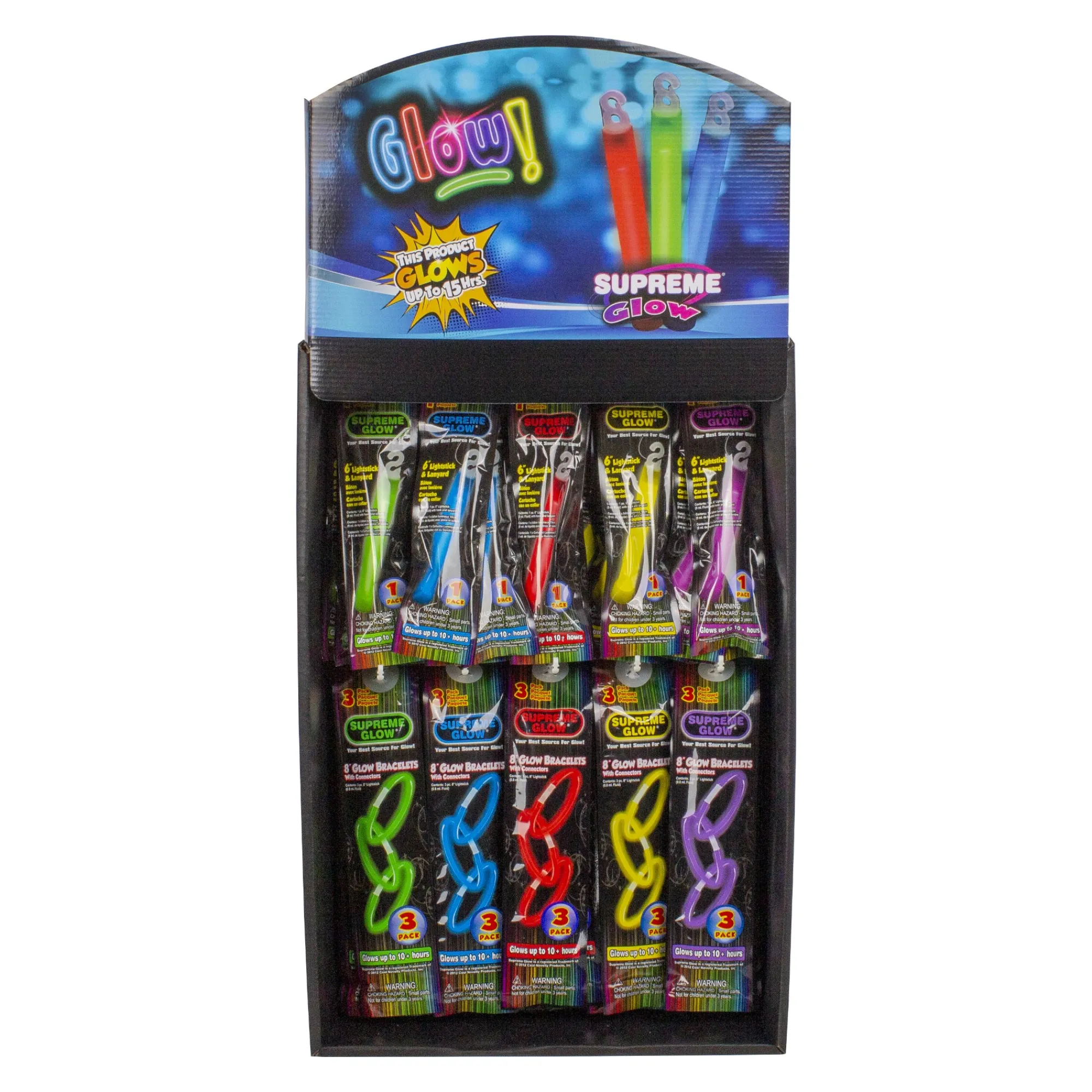New Windy City Novelties Everyday Glow Retail Floor Display