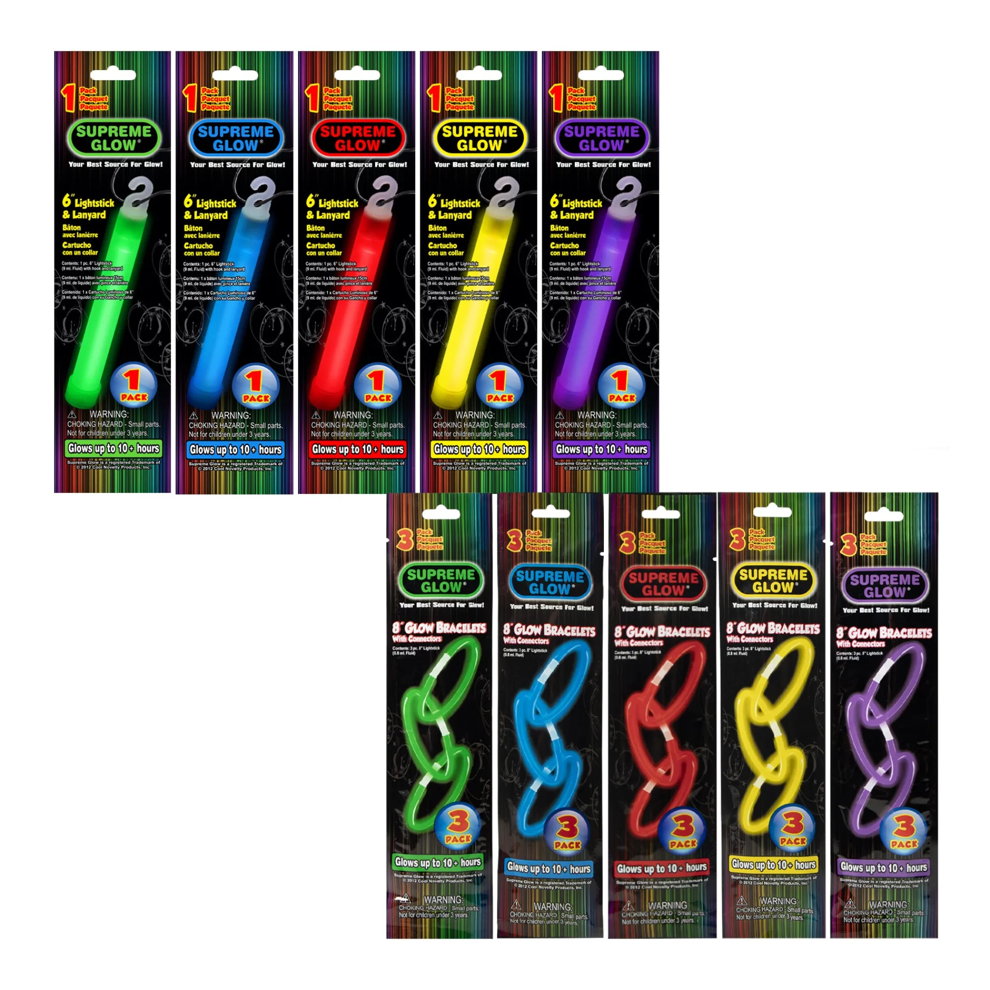 New Windy City Novelties Everyday Glow Retail Floor Display