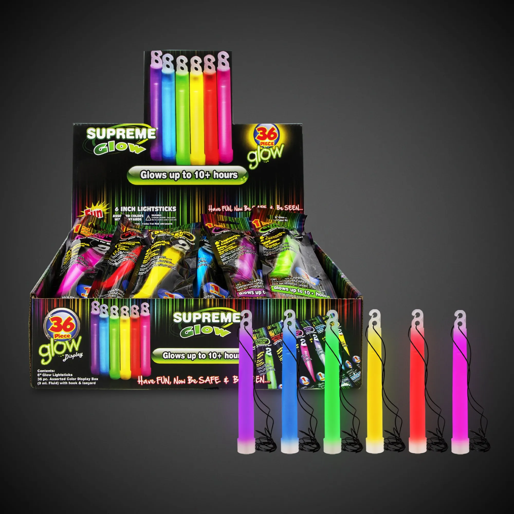 Discount Windy City Novelties Everyday Glow Sticks Retail Counter Display