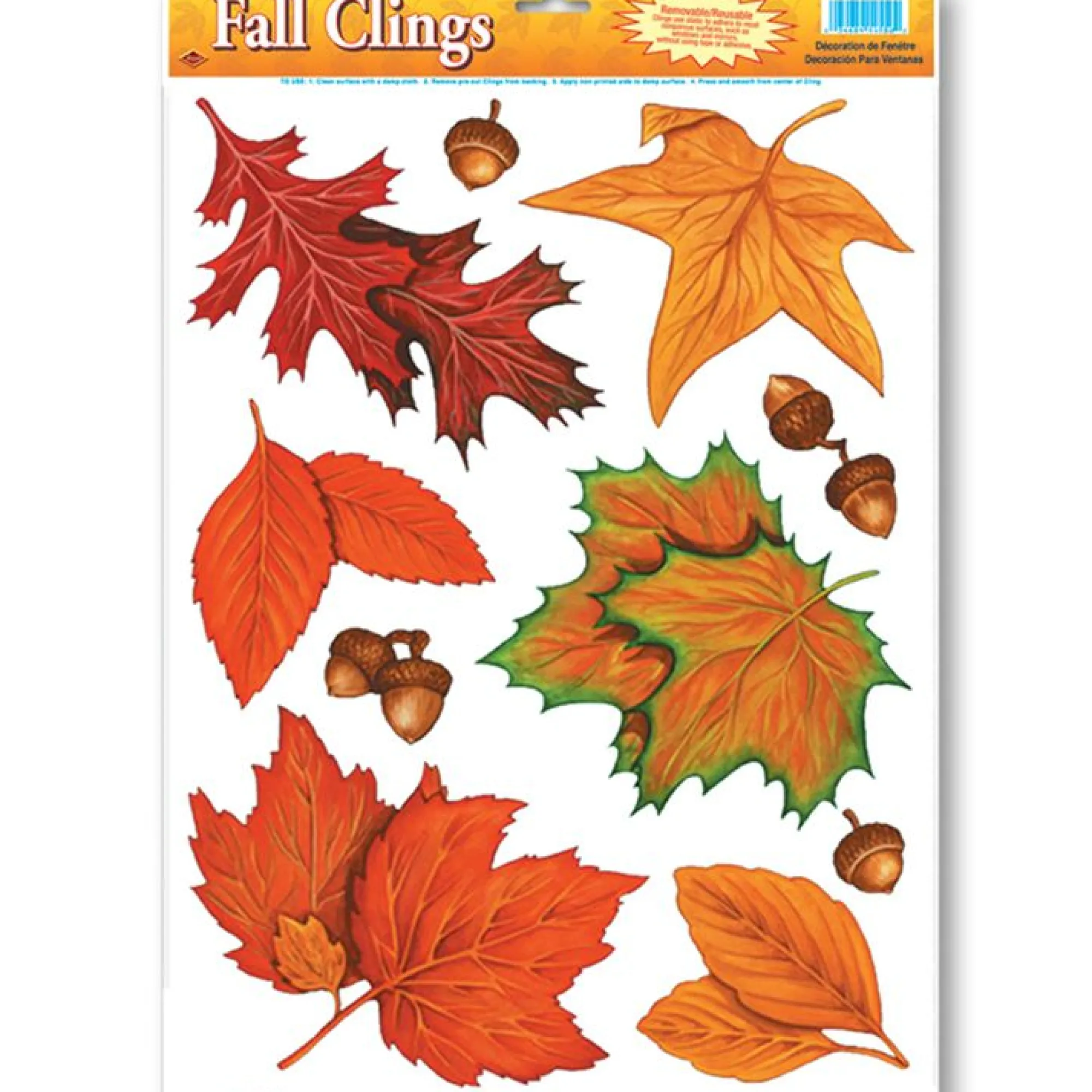New Windy City Novelties Fall Leaf Window Clings