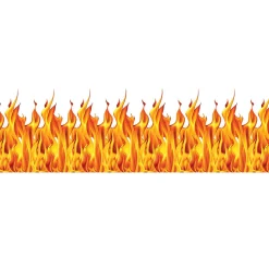 Discount Windy City Novelties Fire & Flames Border Roll