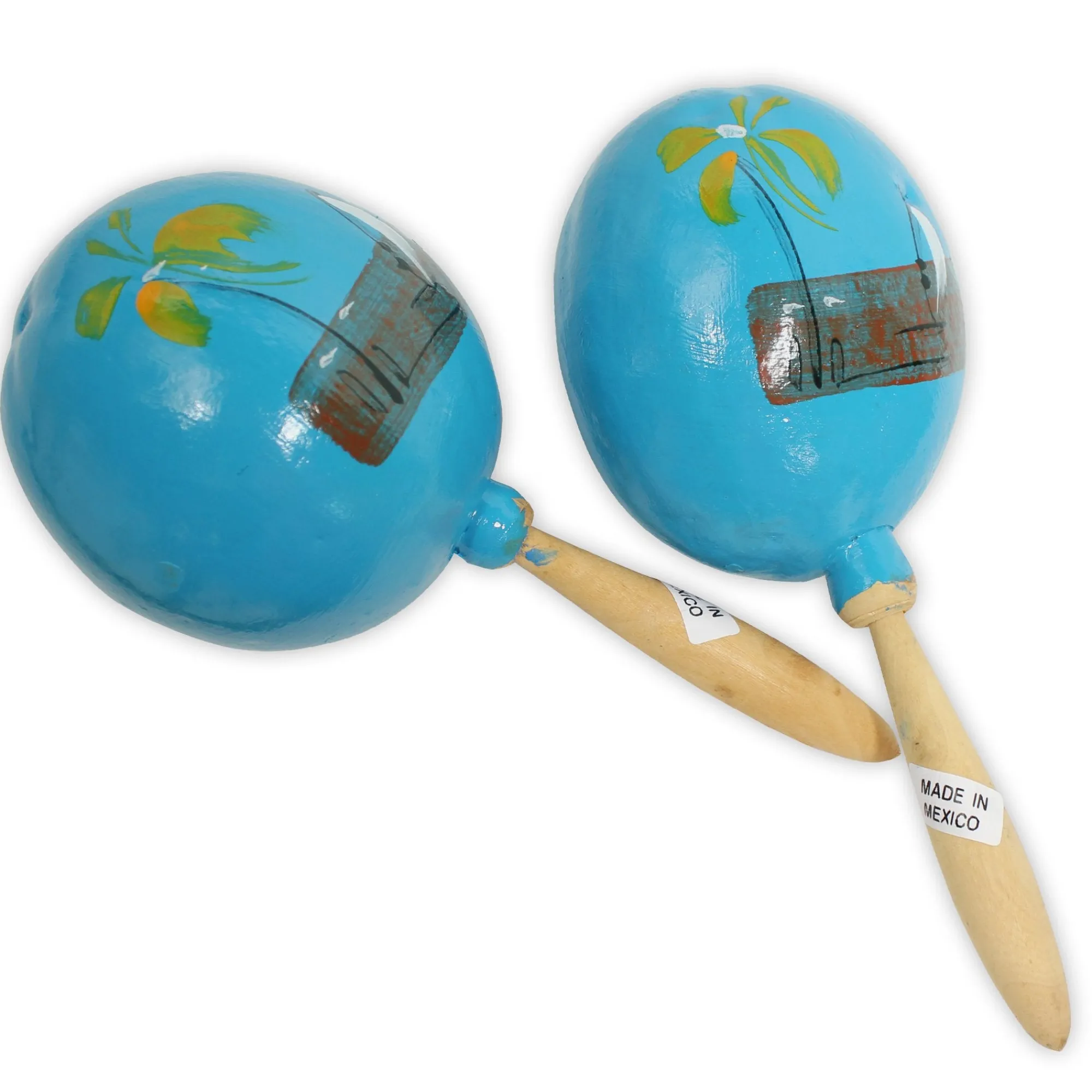 Hot Windy City Novelties Genuine Hand-Painted Maracas