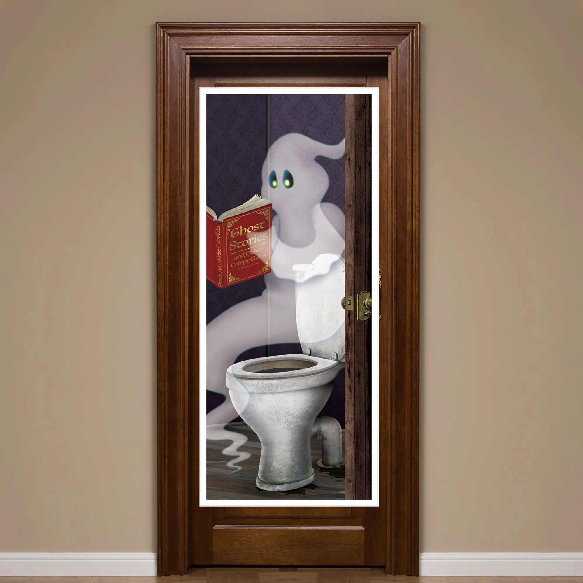 Online Windy City Novelties Ghost Bathroom Door Cover