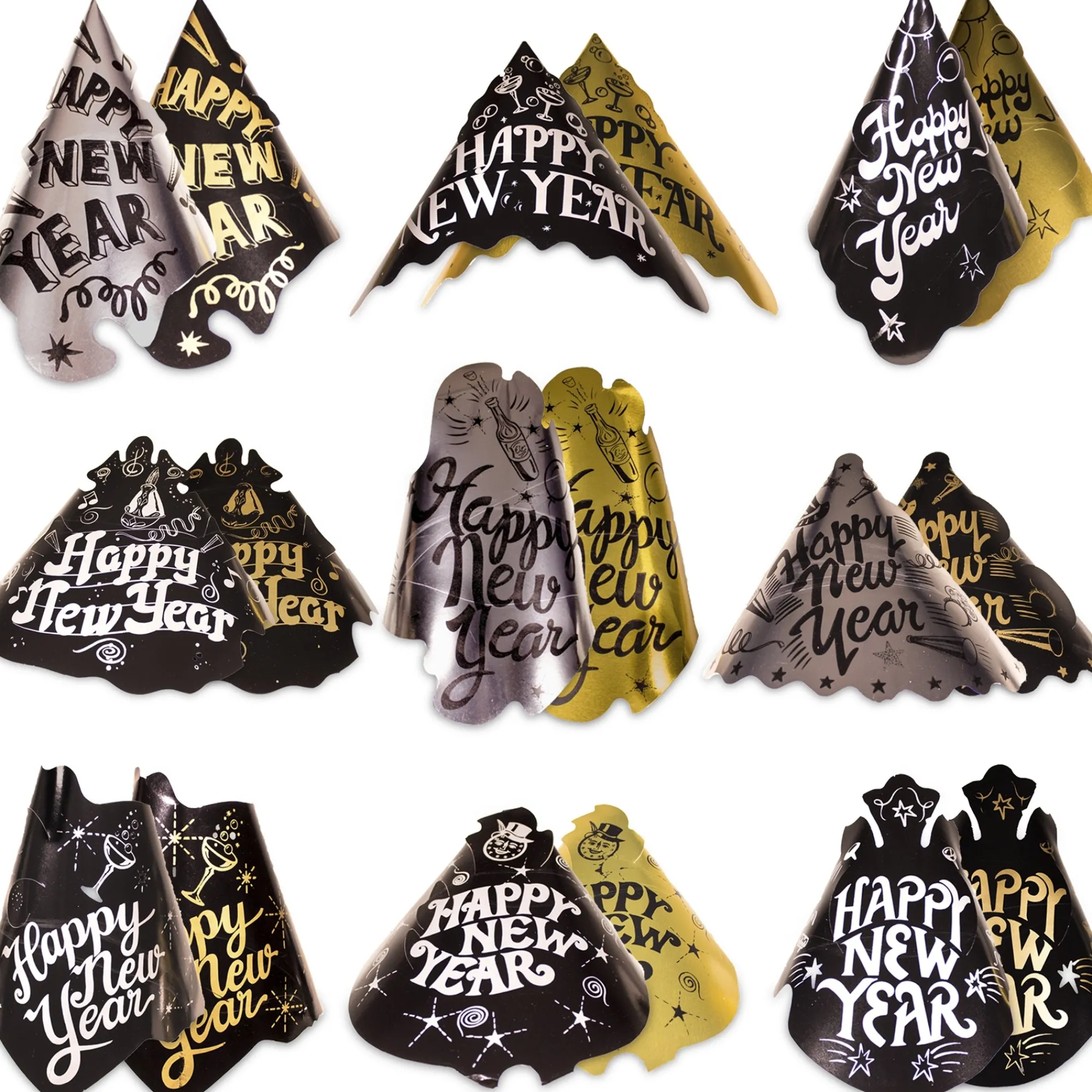 Windy City Novelties Glimmer & Shimmer New Year Party Kit For 100