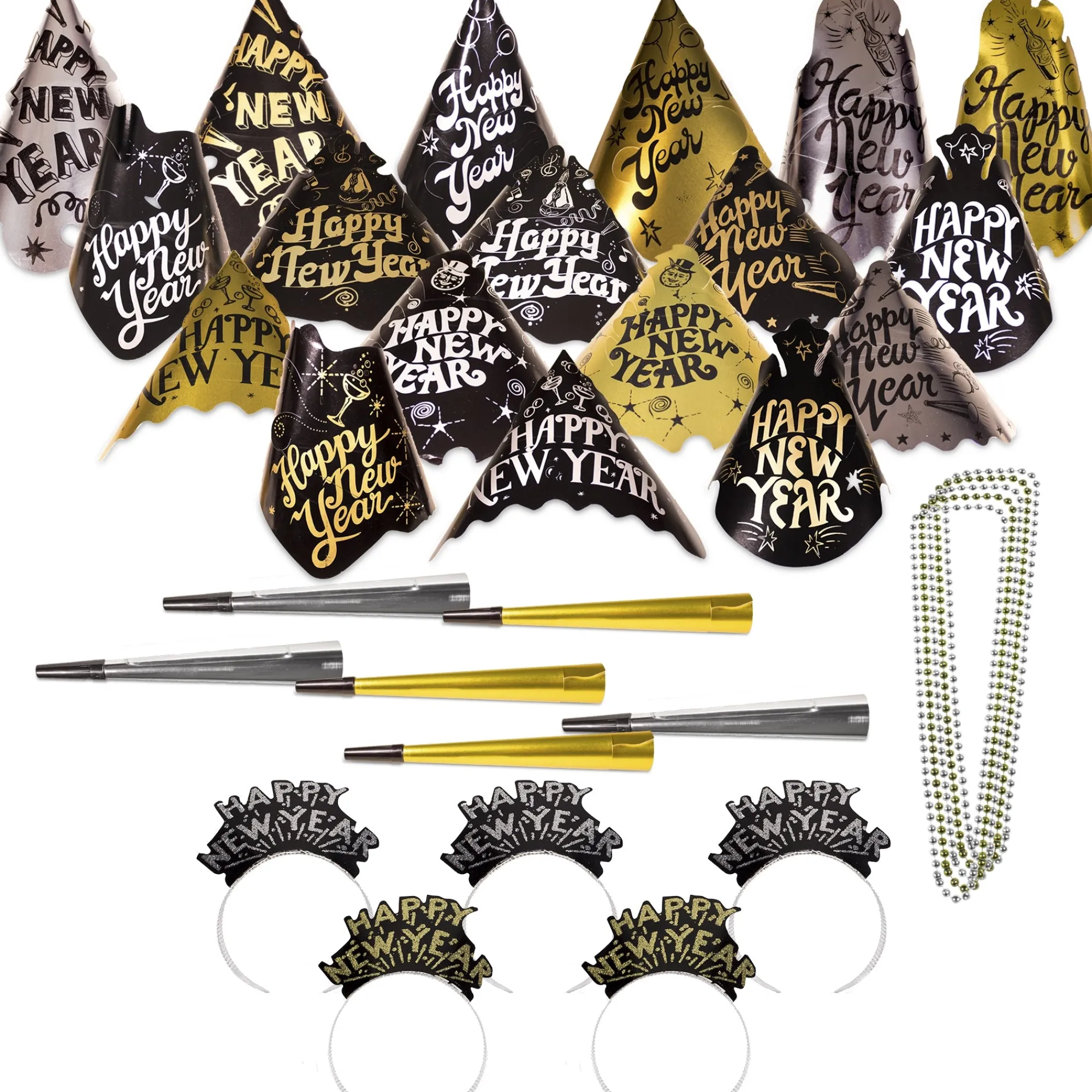 Windy City Novelties Glimmer & Shimmer New Year Party Kit For 100