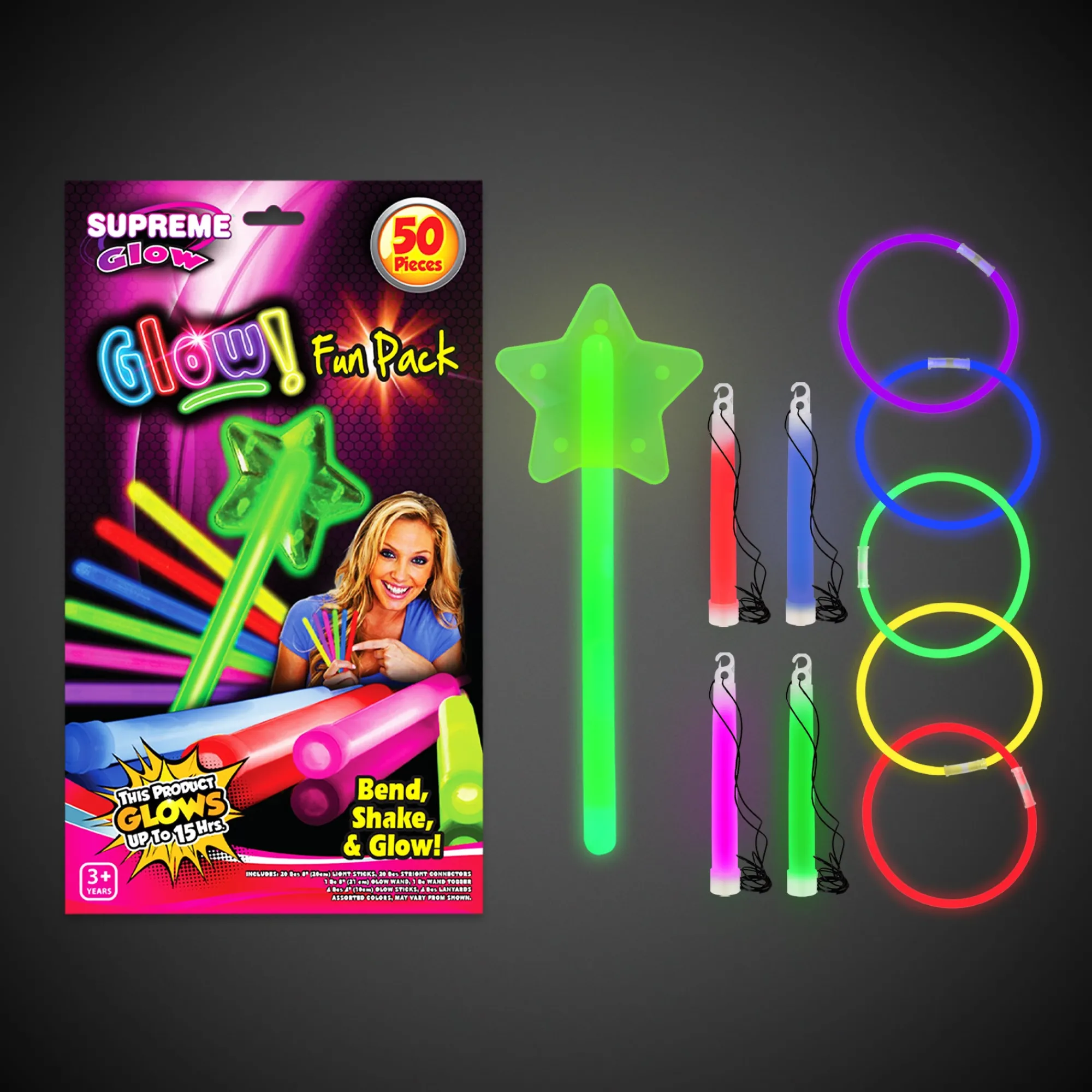 Outlet Windy City Novelties Glow Fun 50 Pack