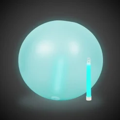 New Windy City Novelties Glow in the Dark 12" Beach Ball Aqua