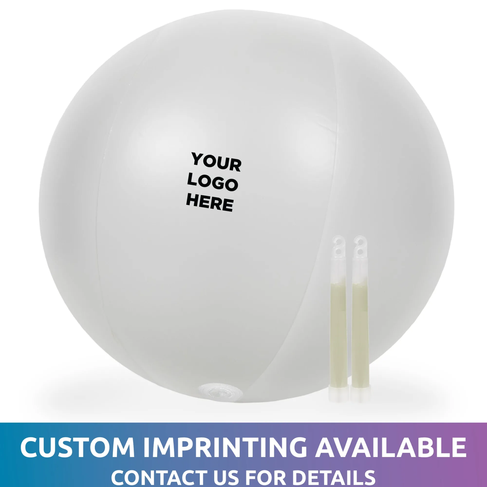 Windy City Novelties Glow in the Dark 24" Beach Ball Blue