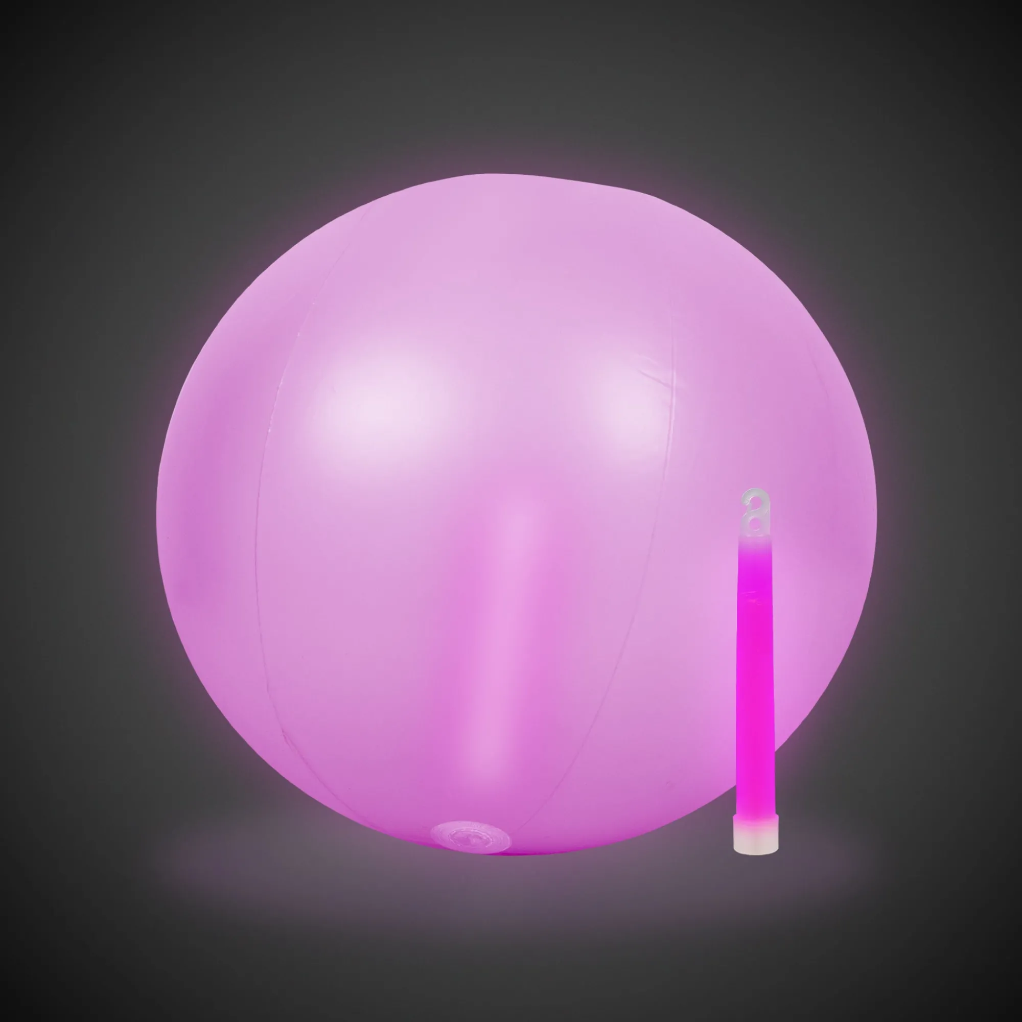 Windy City Novelties Glow in the Dark 12" Beach Ball Pink
