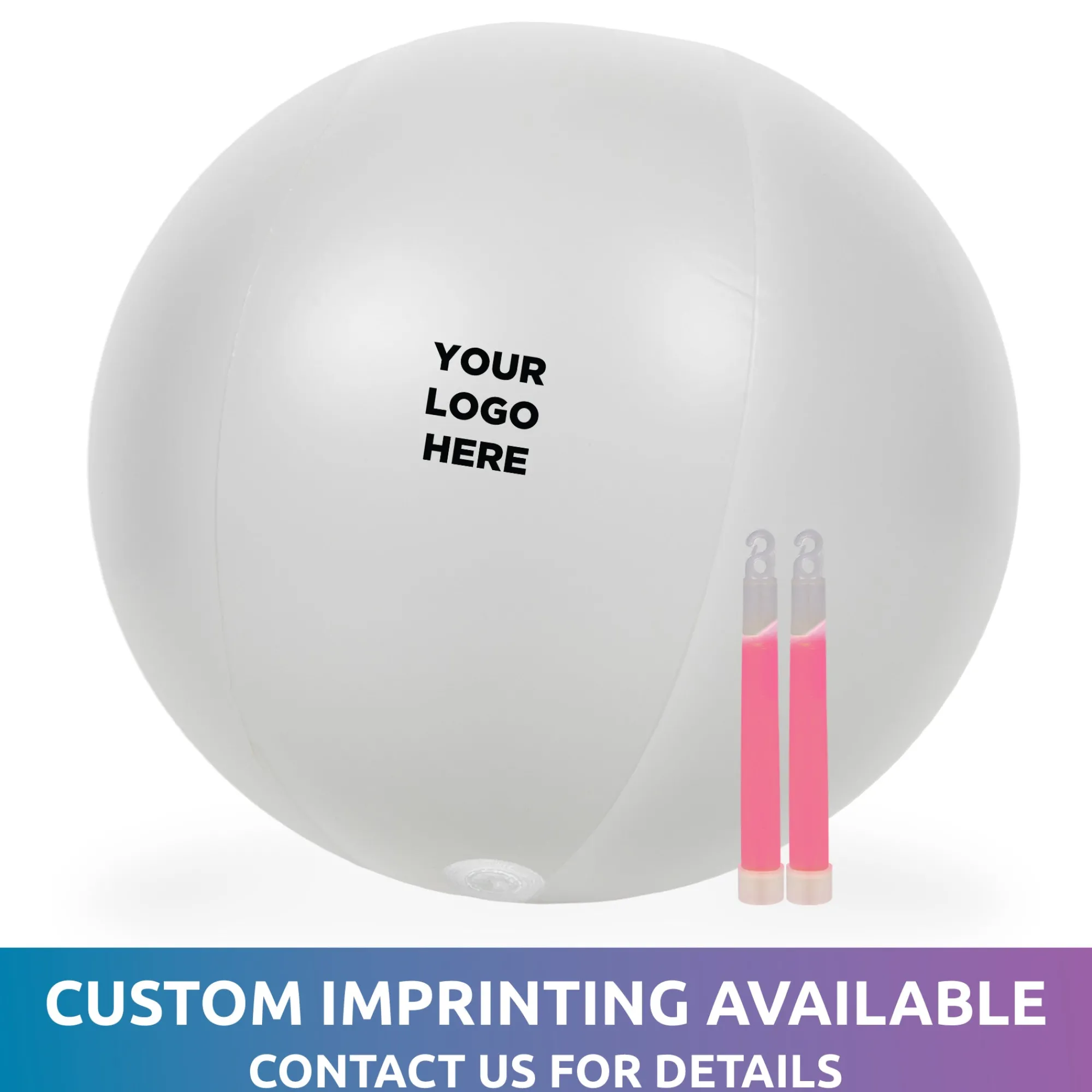 Best Windy City Novelties Glow in the Dark 24" Beach Ball Purple