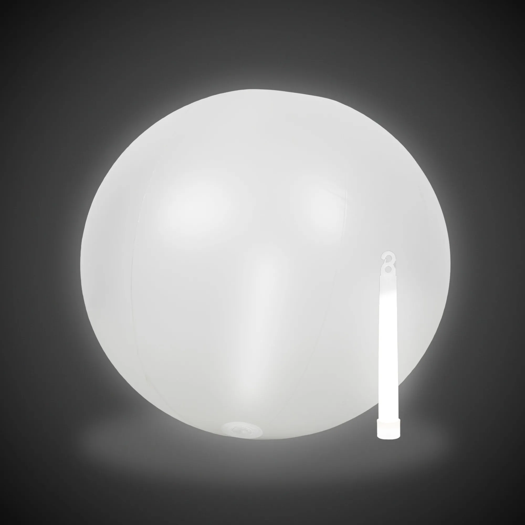 Windy City Novelties Glow in the Dark 12" Beach Ball White