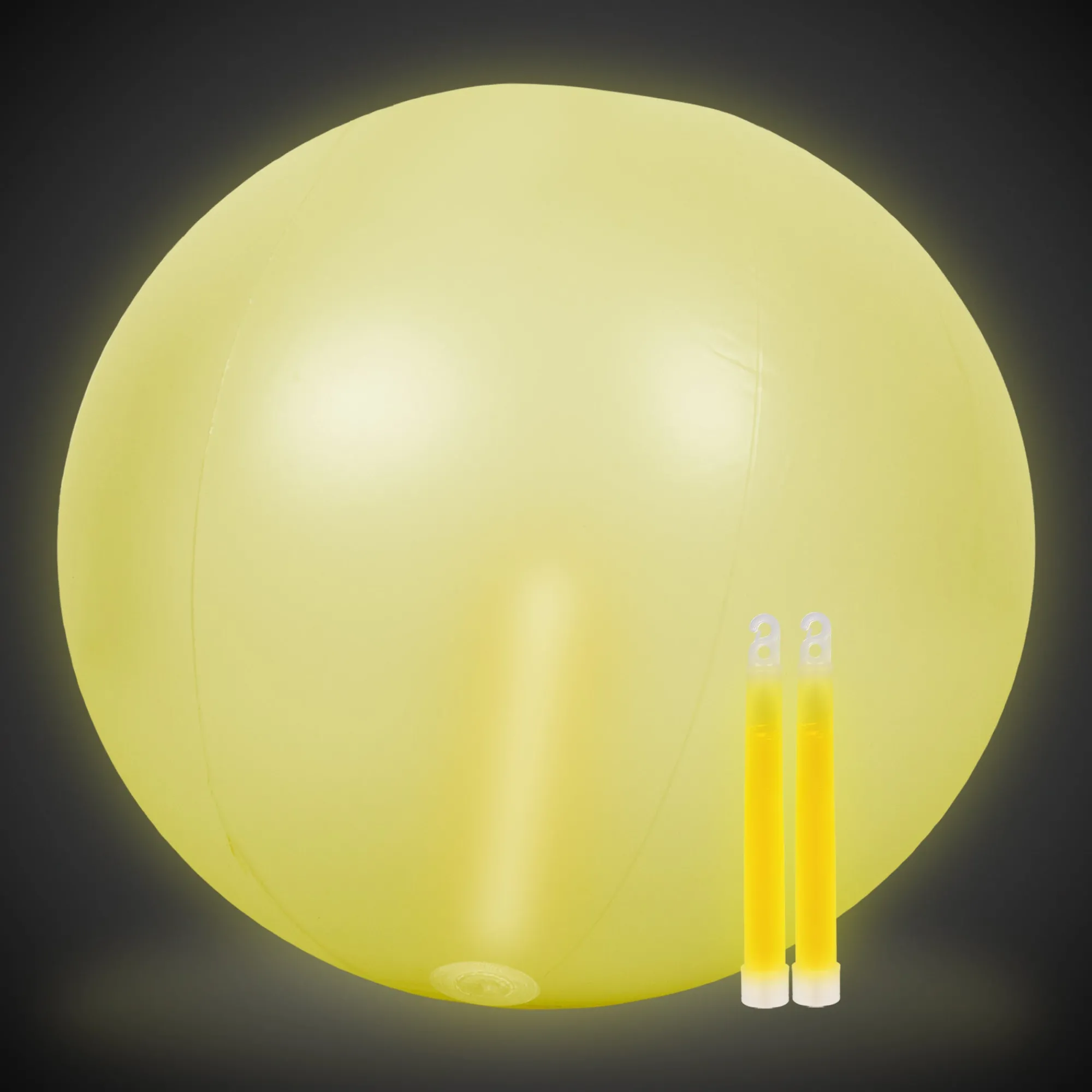 Best Windy City Novelties Glow in the Dark 24" Beach Ball Yellow