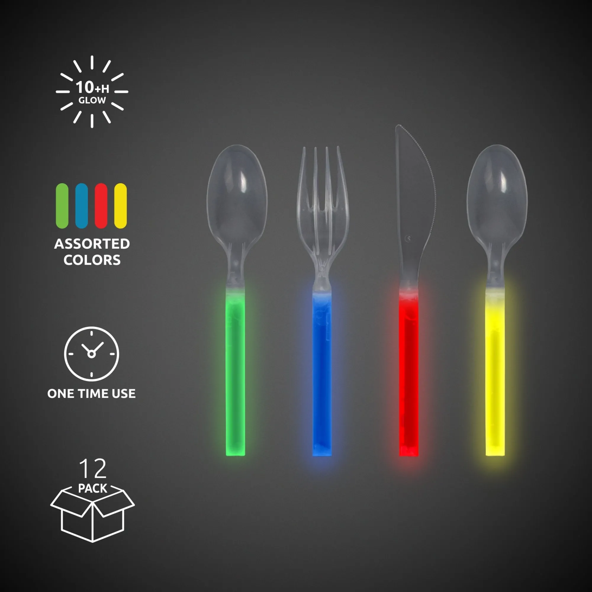 New Windy City Novelties Glow Knives, Forks and Spoons