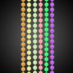 Windy City Novelties Glow Mardi Gras Bead Necklaces