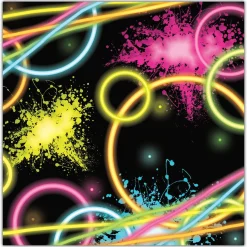 Clearance Windy City Novelties Glow Party Lunch Napkins
