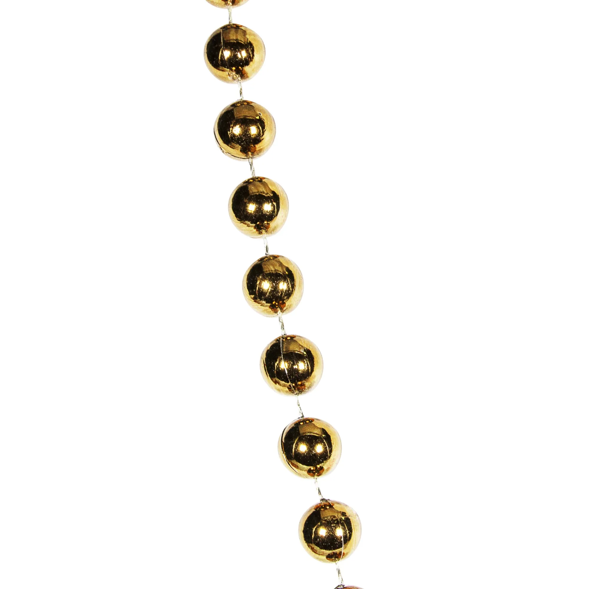 Discount Windy City Novelties 33" 12mm Bead Necklaces Gold