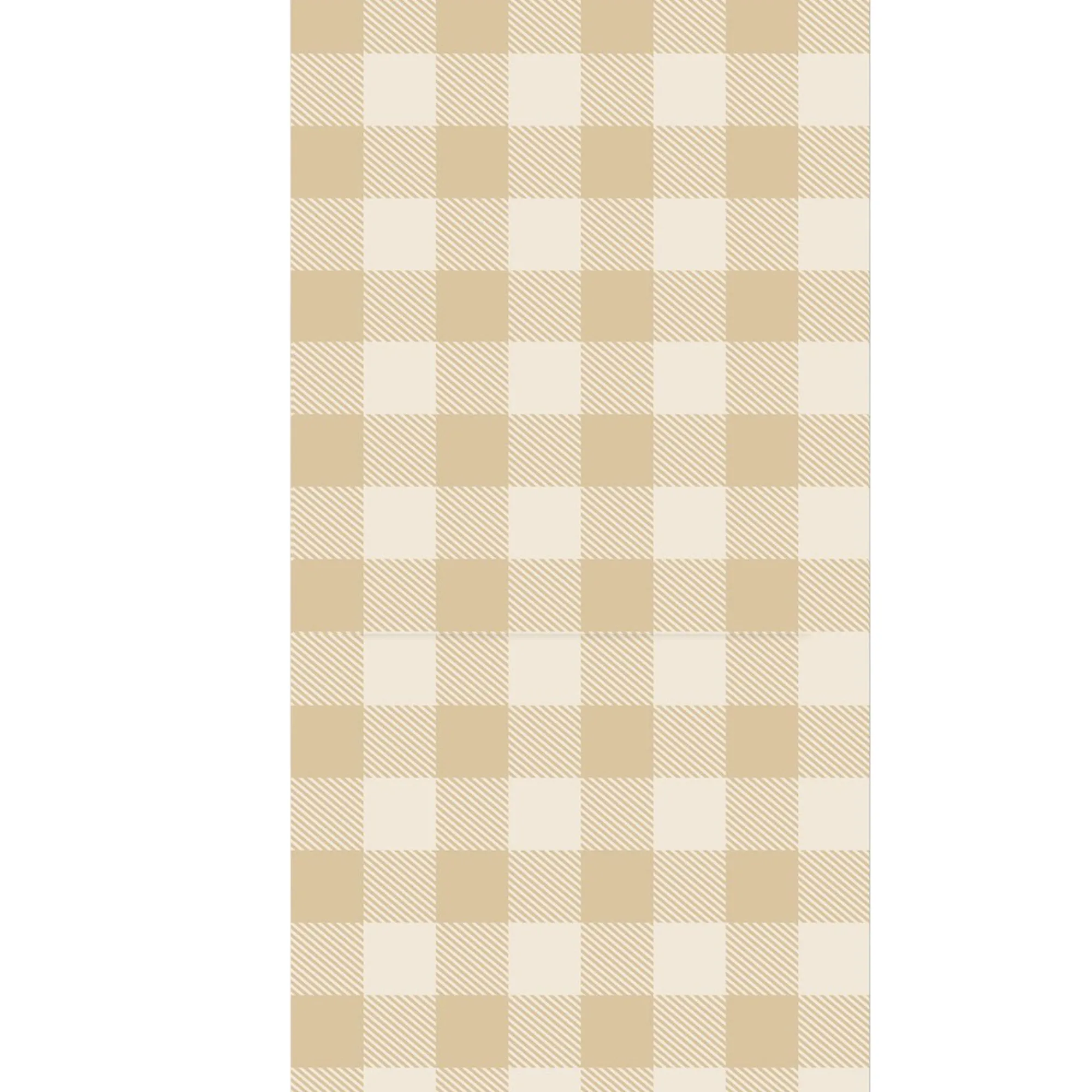 Windy City Novelties Gold Plaid Table Cover