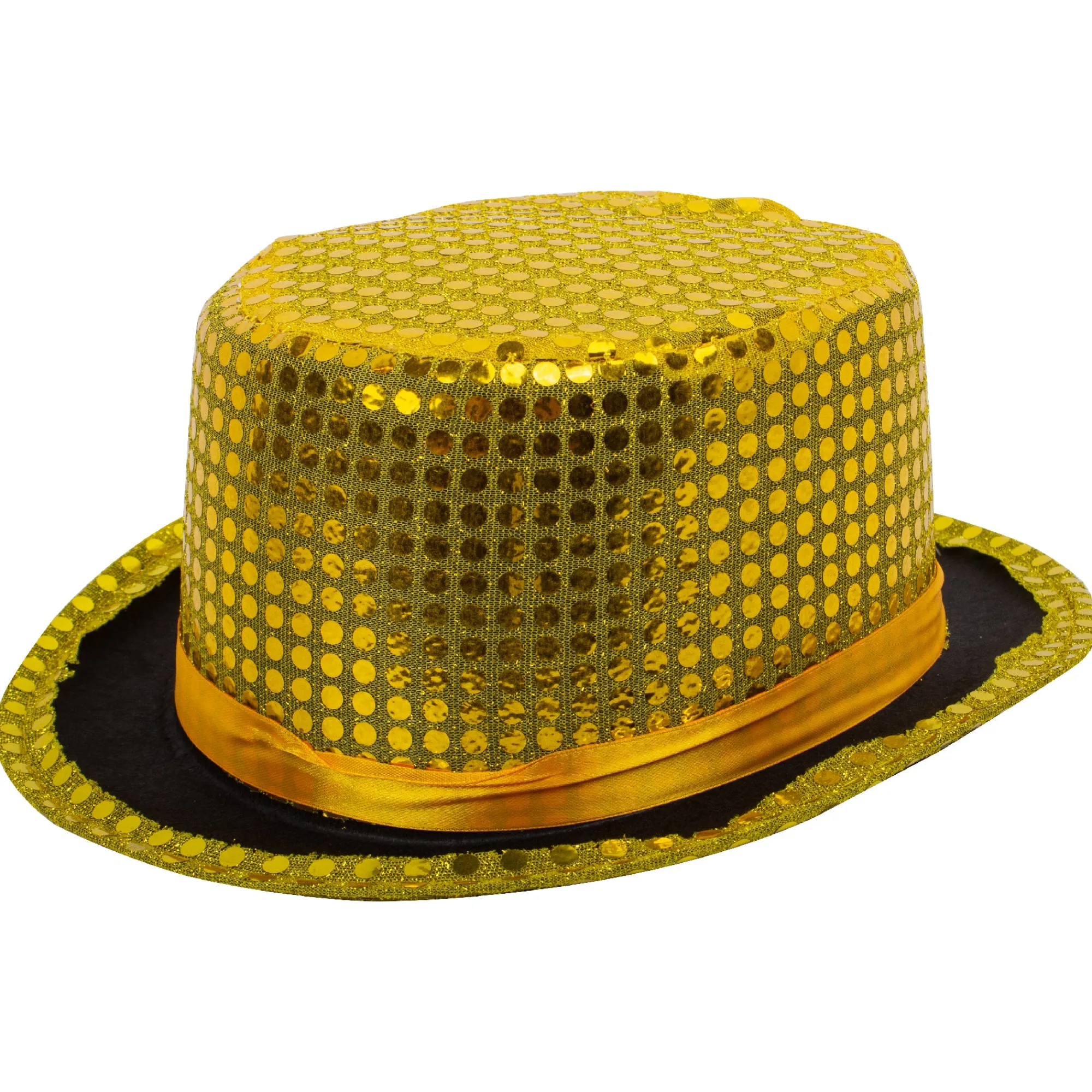Online Windy City Novelties Gold Sequin Top Hat