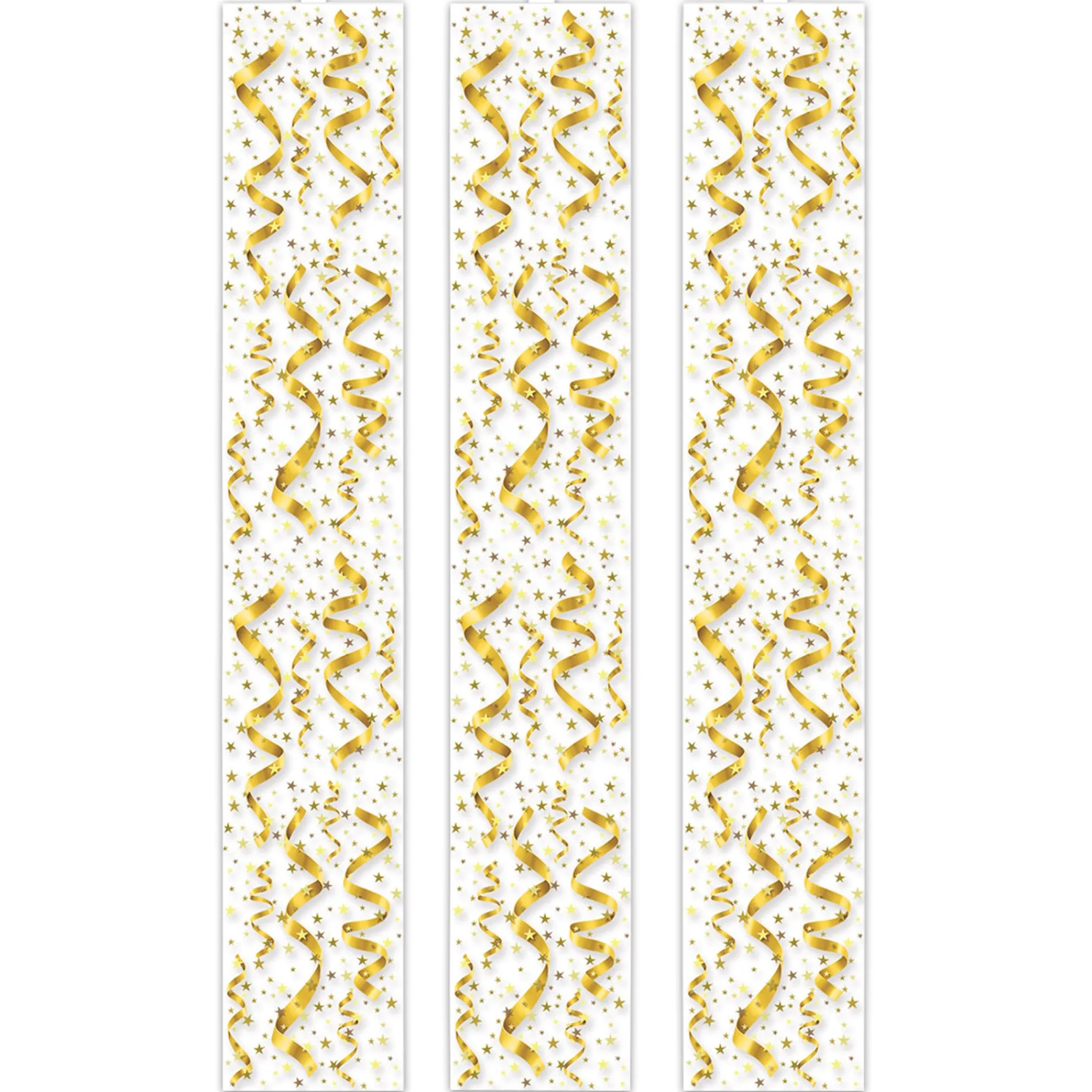 Discount Windy City Novelties Gold Swirl Party Panels