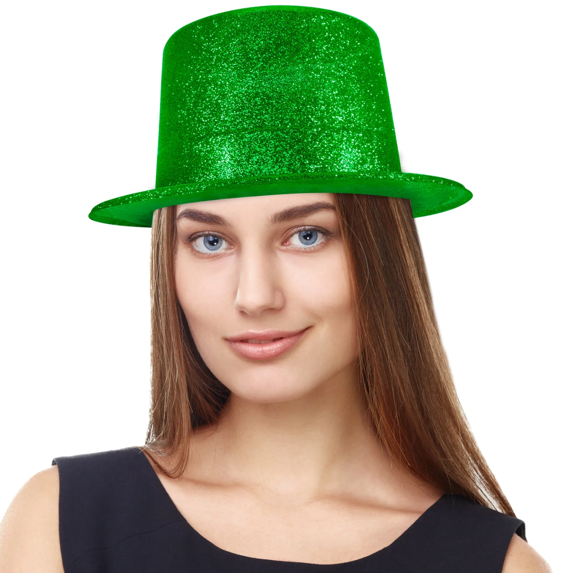 Online Windy City Novelties Green Glitter Top Hat