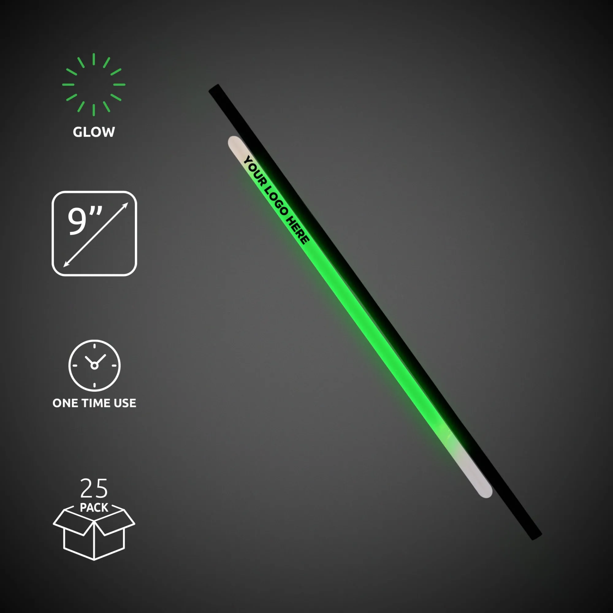 Outlet Windy City Novelties Glow 9" Straws & Bracelets Green