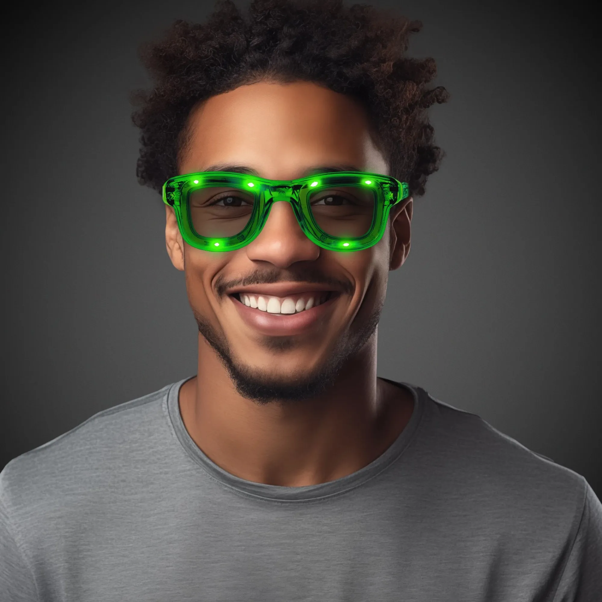 Best Windy City Novelties LED Retro Sunglasses Green