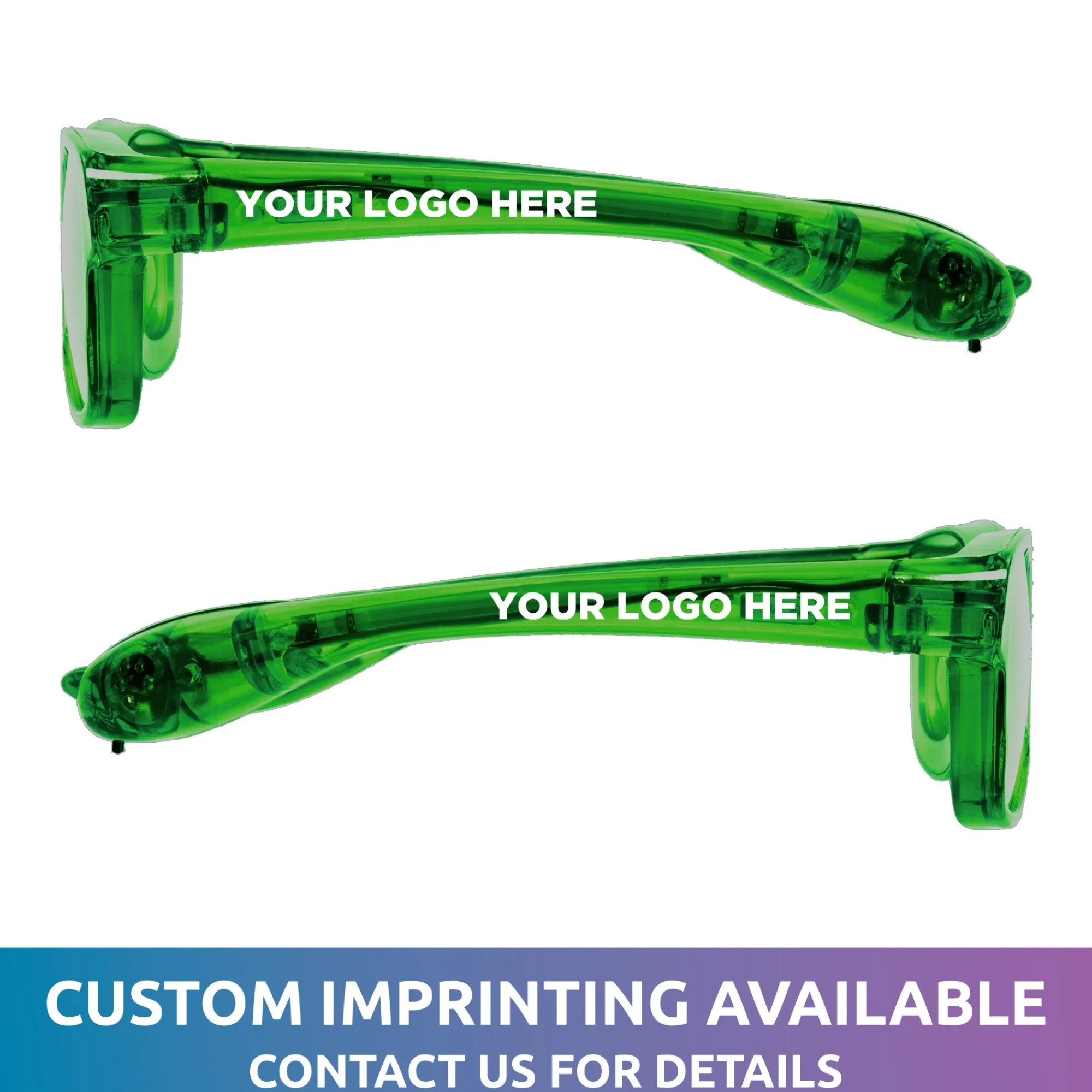 Best Windy City Novelties LED Retro Sunglasses Green