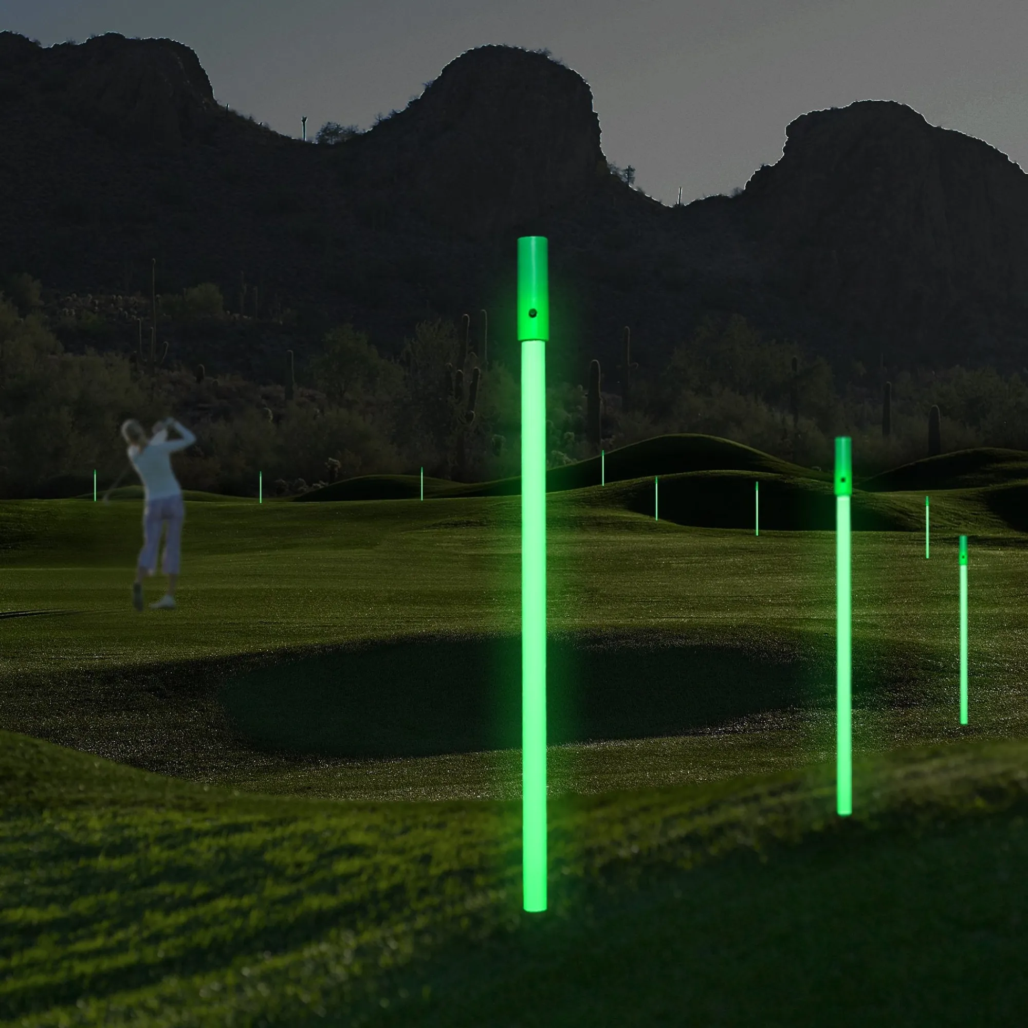 Windy City Novelties LED Reusable Yardage Marker Green