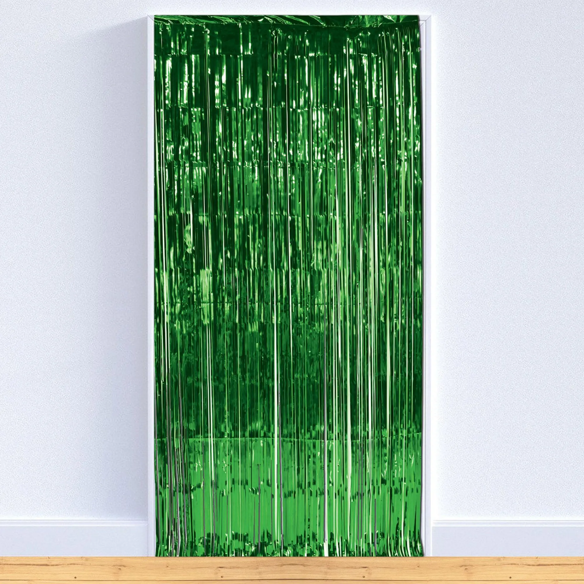 Outlet Windy City Novelties Green Metallic Fringe Curtain